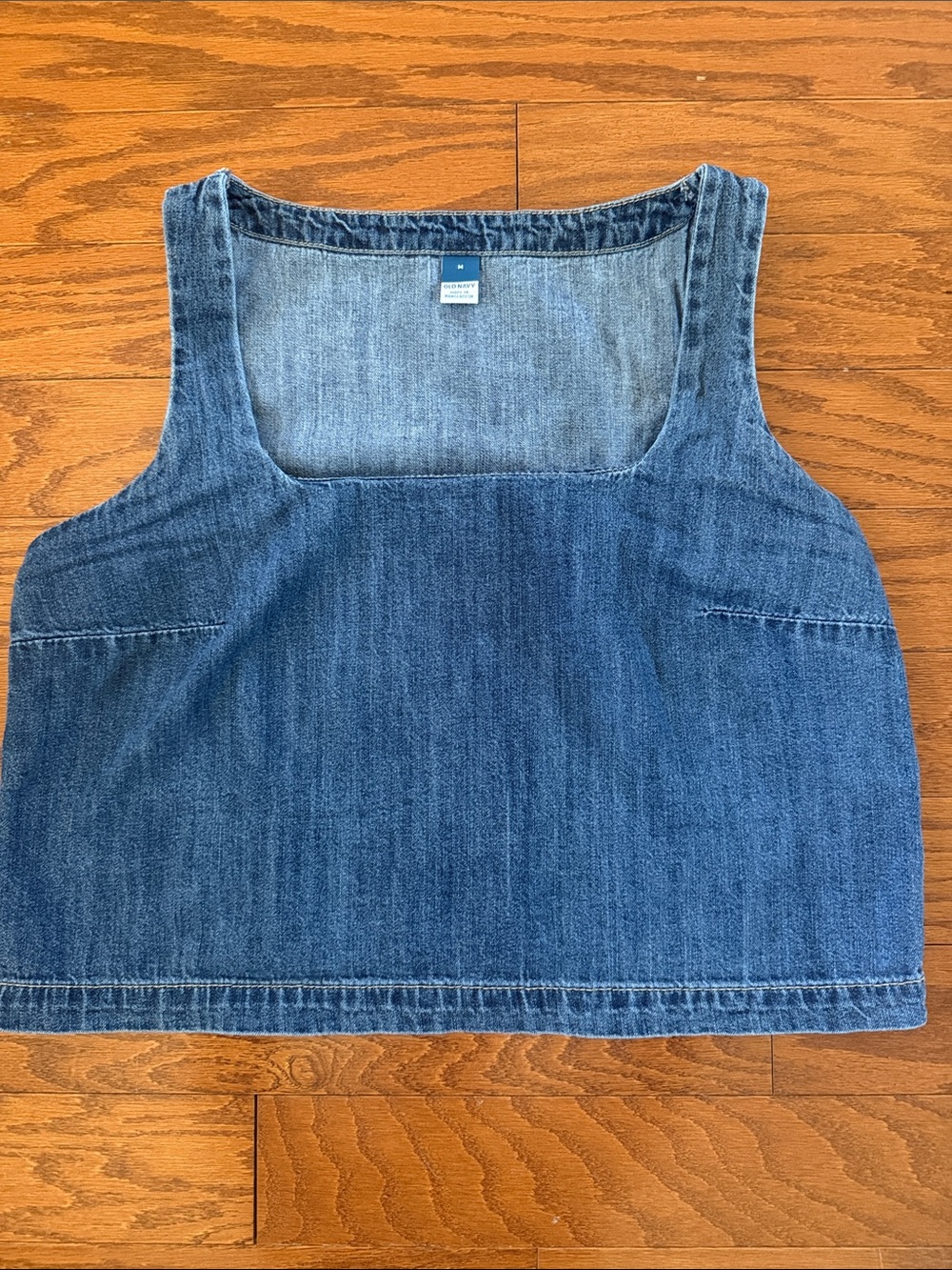 Old Navy denim cropped tank - Picture 2 of 6